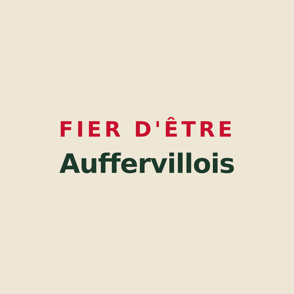 Tote bag « Fier d'être Auffervillois » — design pour Aufferville