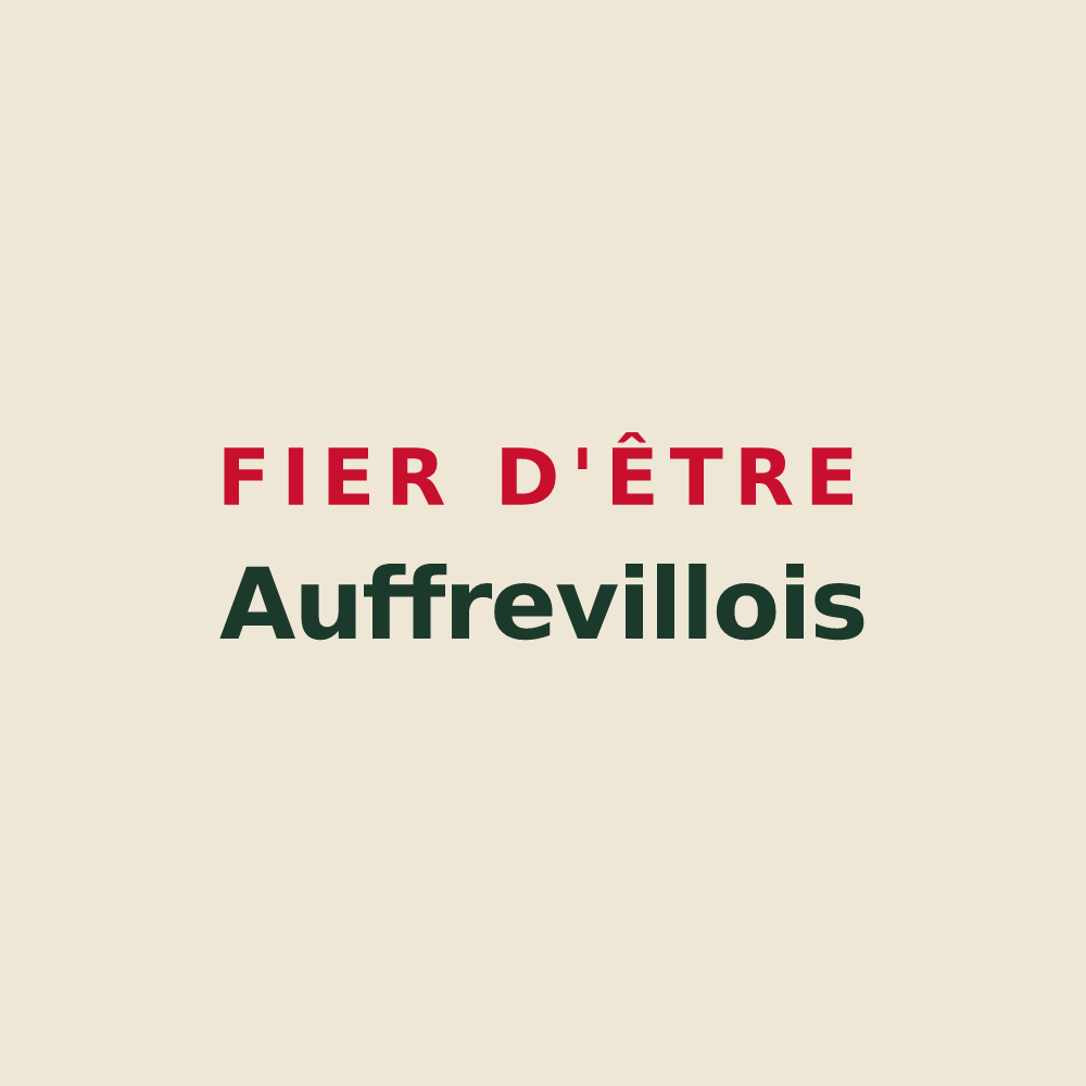 Tote bag « Fier d'être Auffrevillois » — design pour Auffreville-Brasseuil