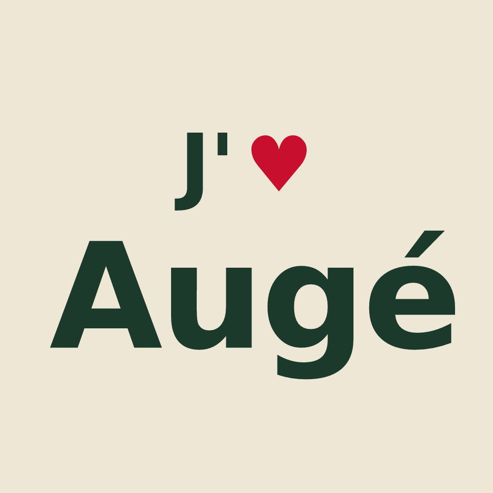 Tote bag personnalisé Augé — design J'aime Augé