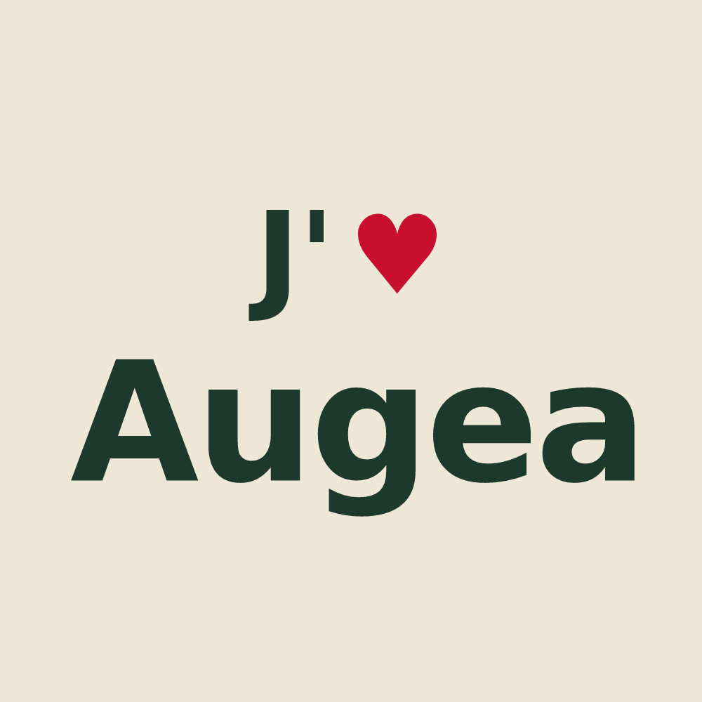 Tote bag personnalisé Augea — design J'aime Augea