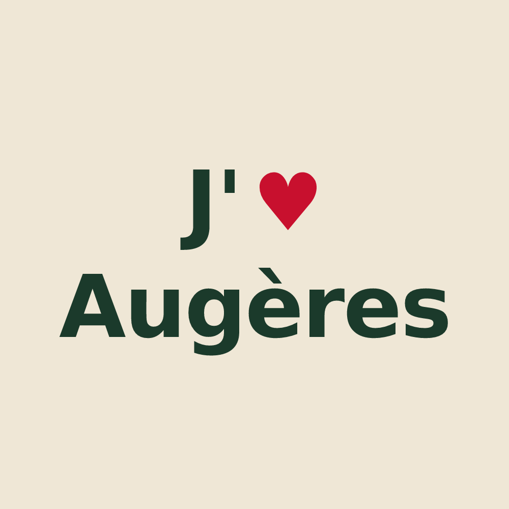 Tote bag personnalisé Augères — design J'aime Augères
