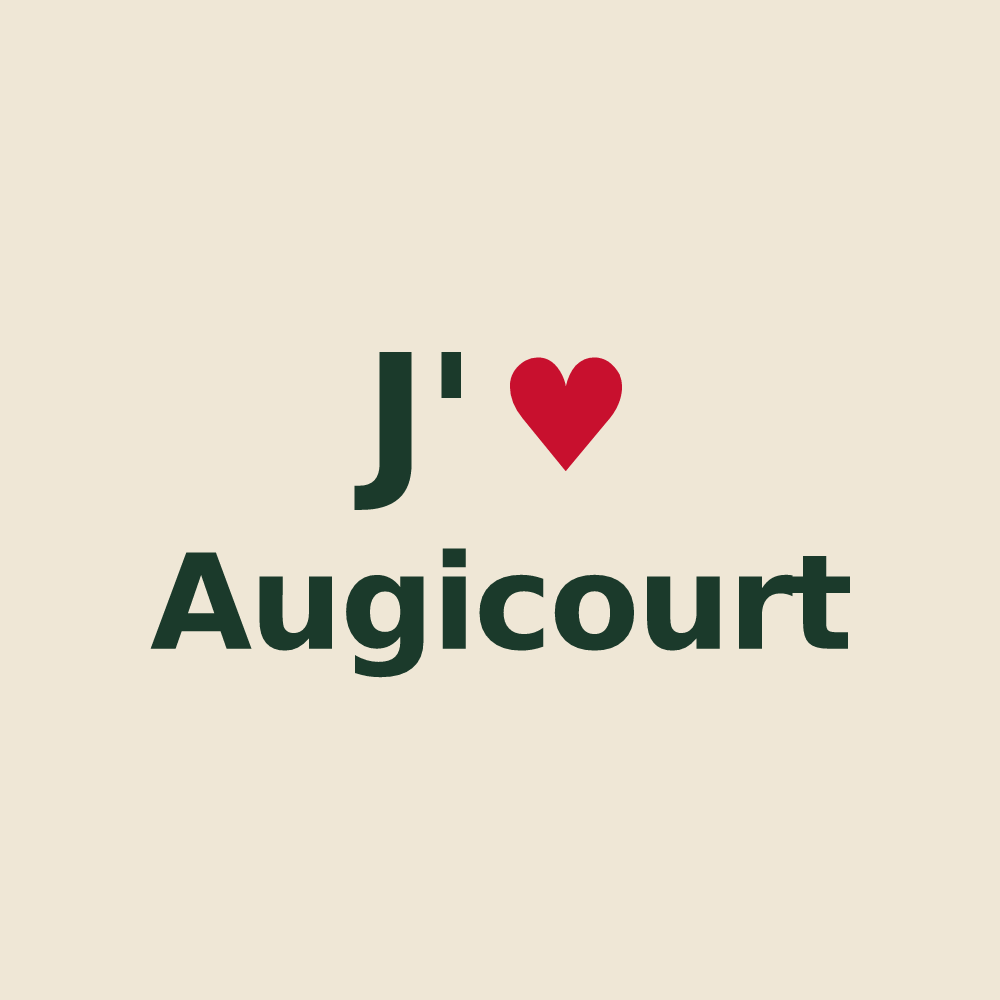 Tote bag personnalisé Augicourt — design J'aime Augicourt