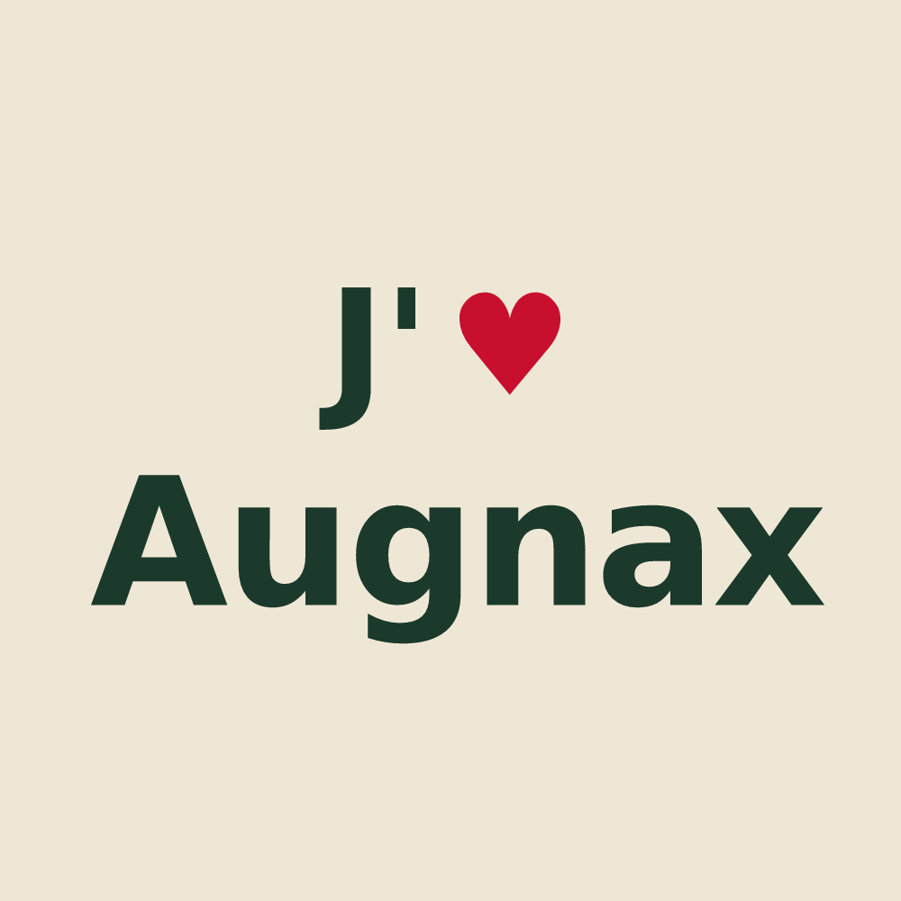 Tote bag personnalisé Augnax — design J'aime Augnax