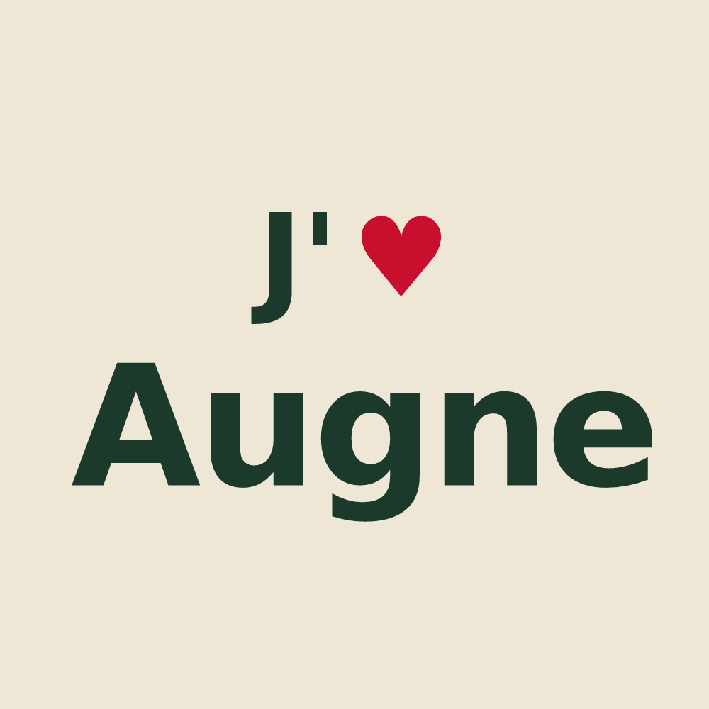 Tote bag personnalisé Augne — design J'aime Augne