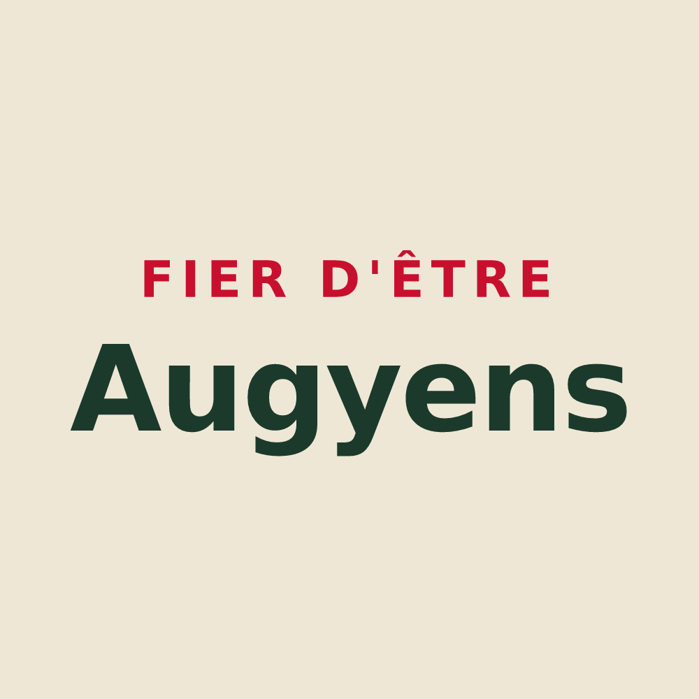 Tote bag « Fier d'être Augyens » — design pour Augy