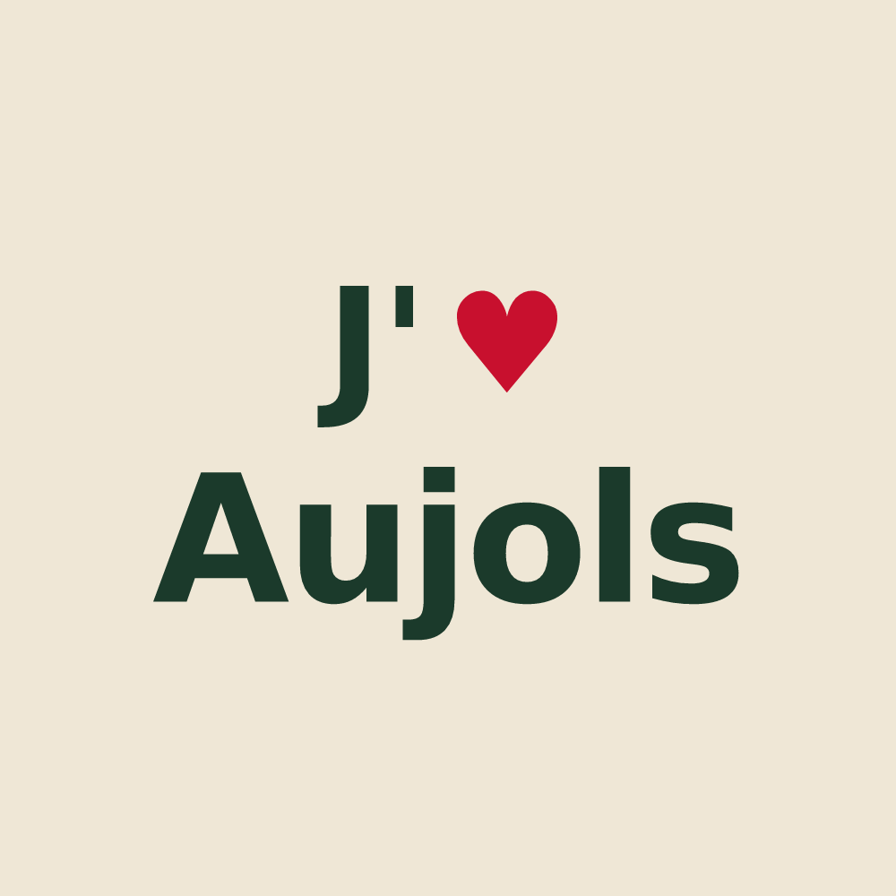 Tote bag personnalisé Aujols — design J'aime Aujols