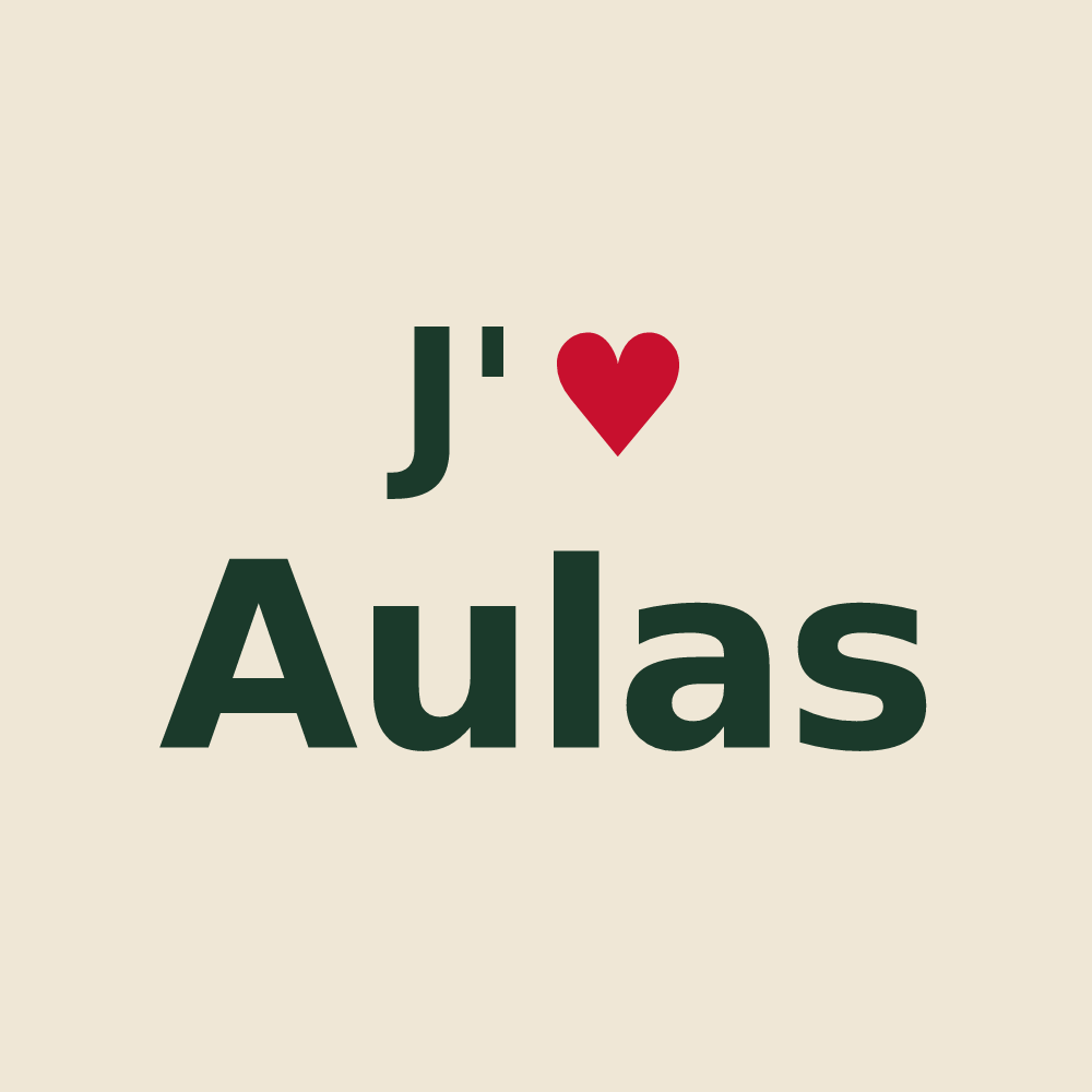 Tote bag personnalisé Aulas — design J'aime Aulas
