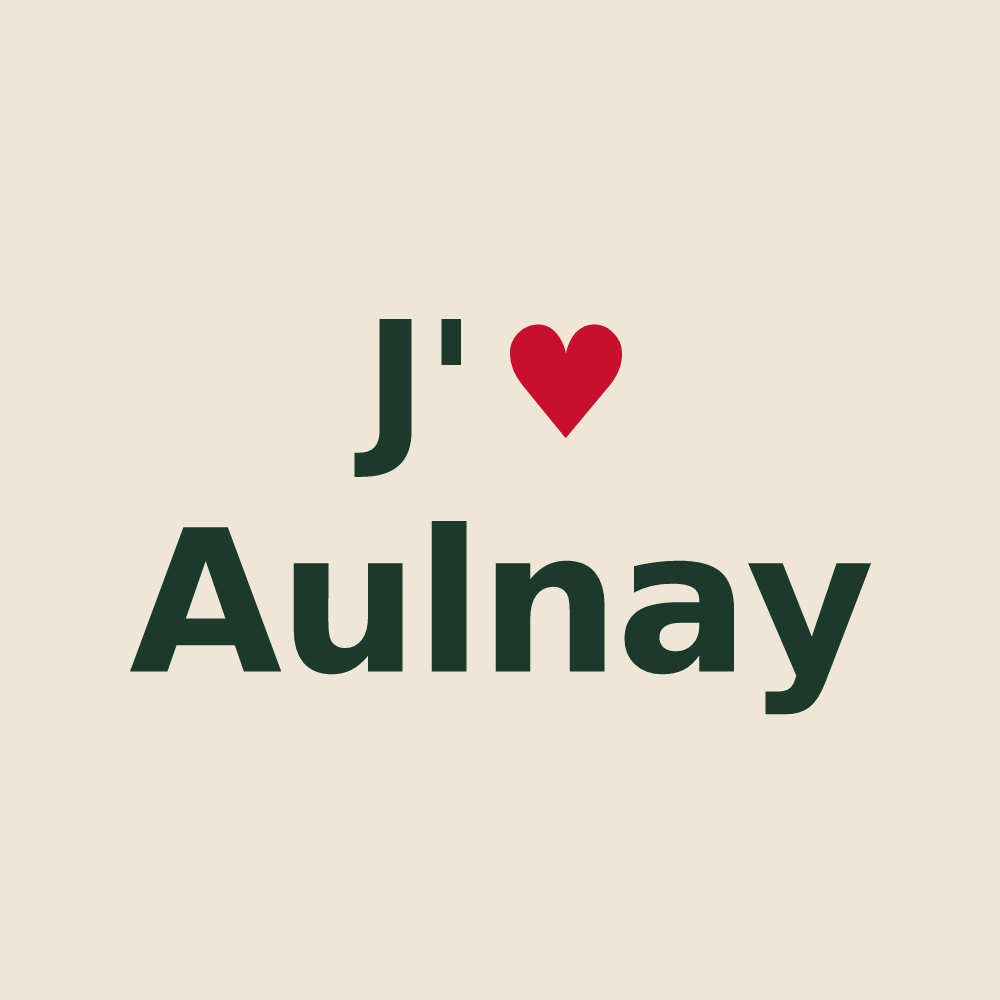 Tote bag personnalisé Aulnay — design J'aime Aulnay