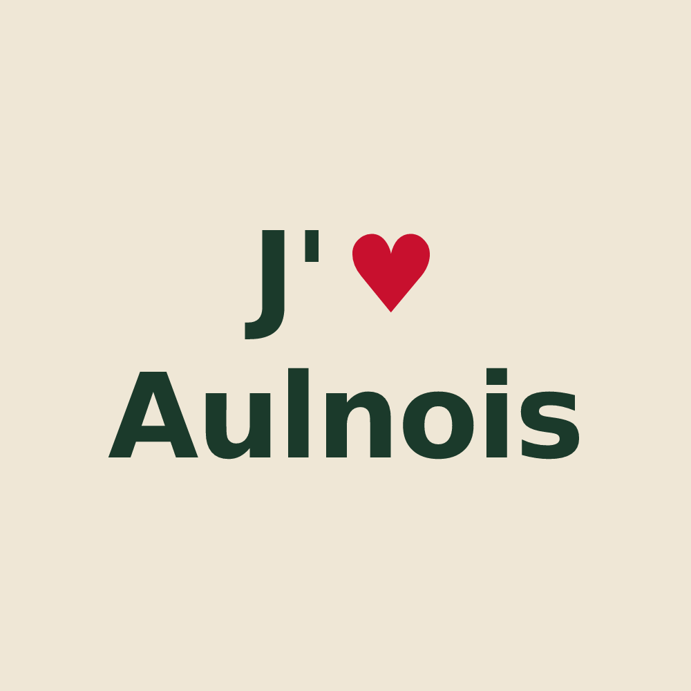 Tote bag personnalisé Aulnois — design J'aime Aulnois