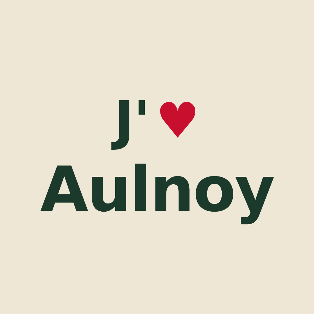 Tote bag personnalisé Aulnoy — design J'aime Aulnoy
