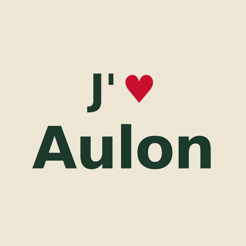 Tote bag personnalisé Aulon — design J'aime Aulon