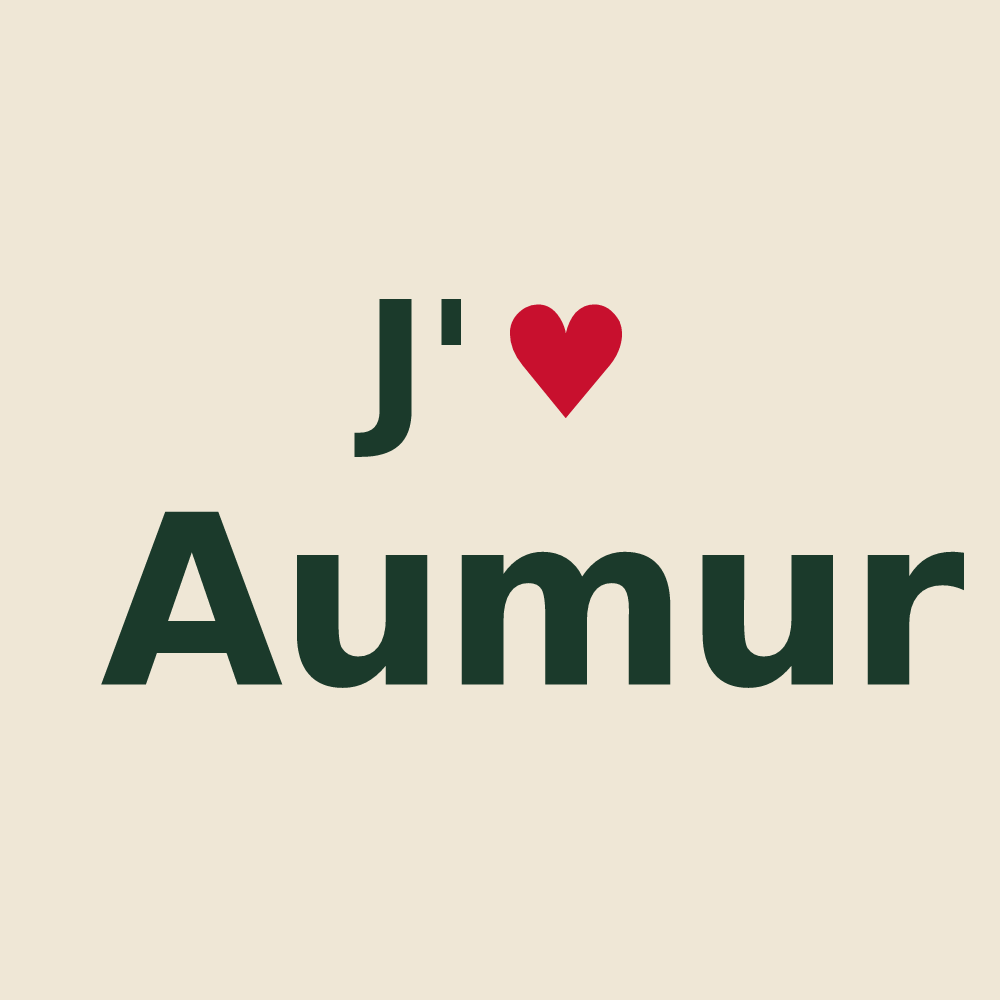 Tote bag personnalisé Aumur — design J'aime Aumur