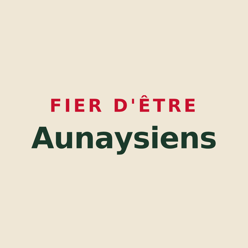 Tote bag « Fier d'être Aunaysiens » — design pour Aunay-en-Bazois