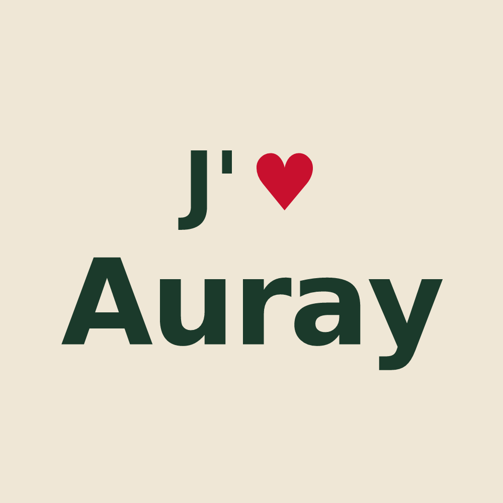 Tote bag personnalisé Auray — design J'aime Auray