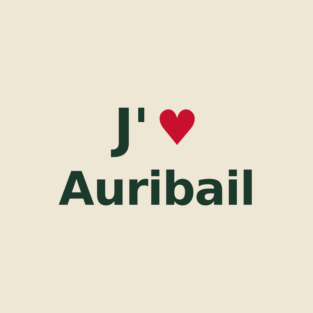 Tote bag personnalisé Auribail — design J'aime Auribail