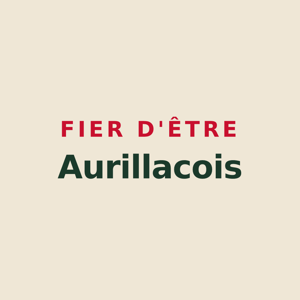 Tote bag « Fier d'être Aurillacois » — design pour Aurillac