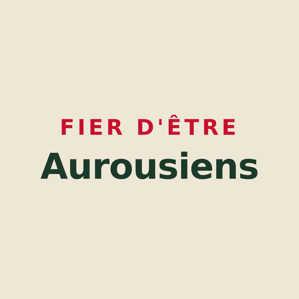 Tote bag « Fier d'être Aurousiens » — design pour Auroux