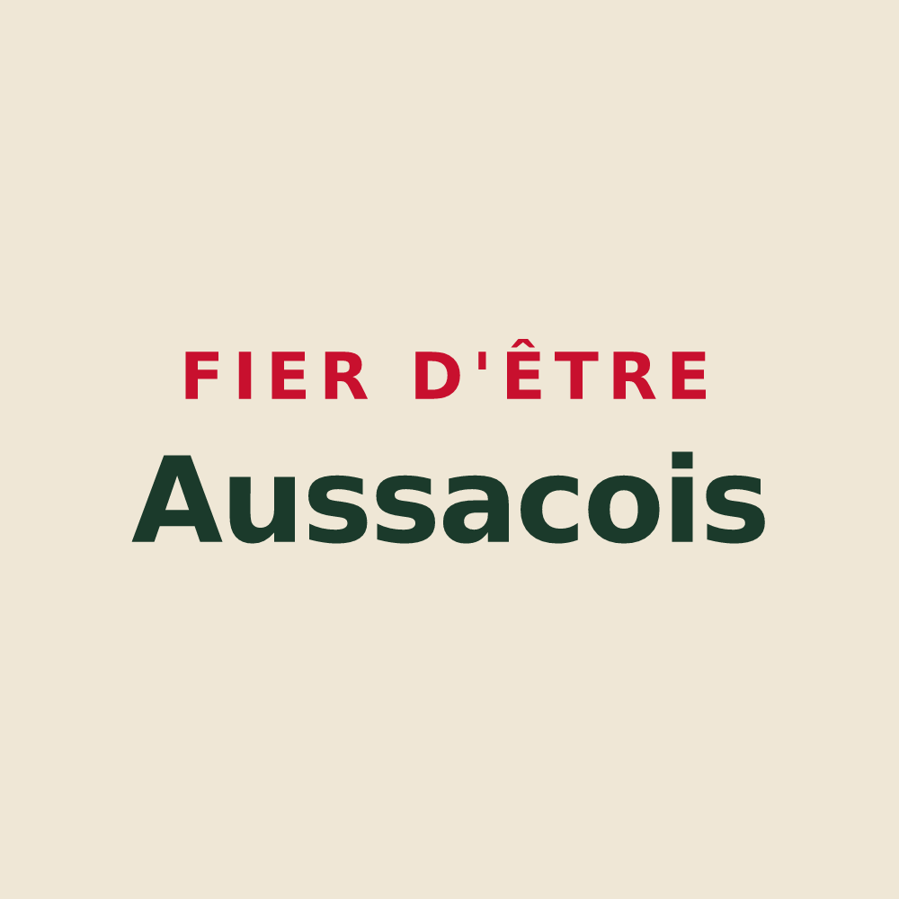 Tote bag « Fier d'être Aussacois » — design pour Aussac