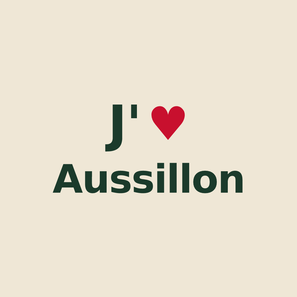 Tote bag personnalisé Aussillon — design J'aime Aussillon