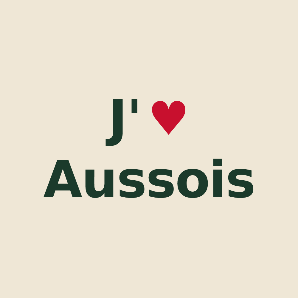 Tote bag personnalisé Aussois — design J'aime Aussois