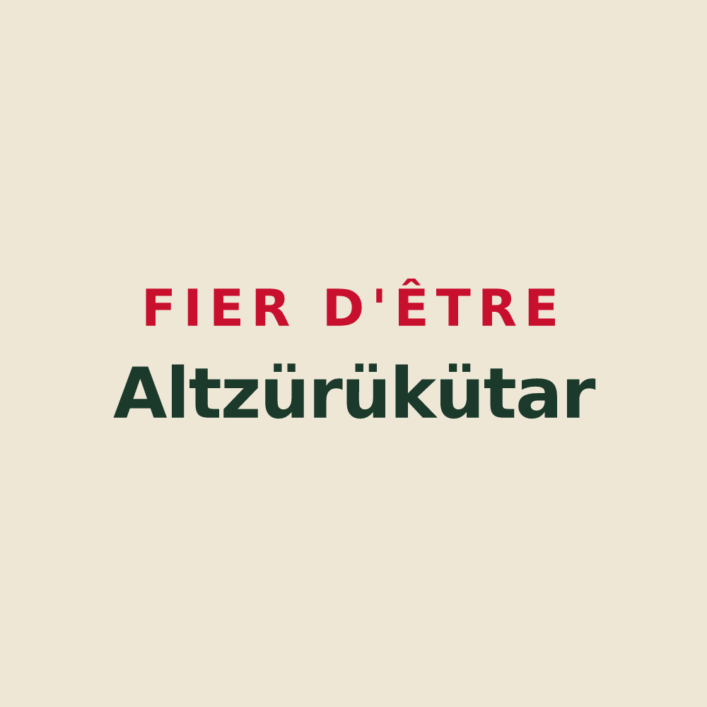 Tote bag « Fier d'être Altzürükütar » — design pour Aussurucq