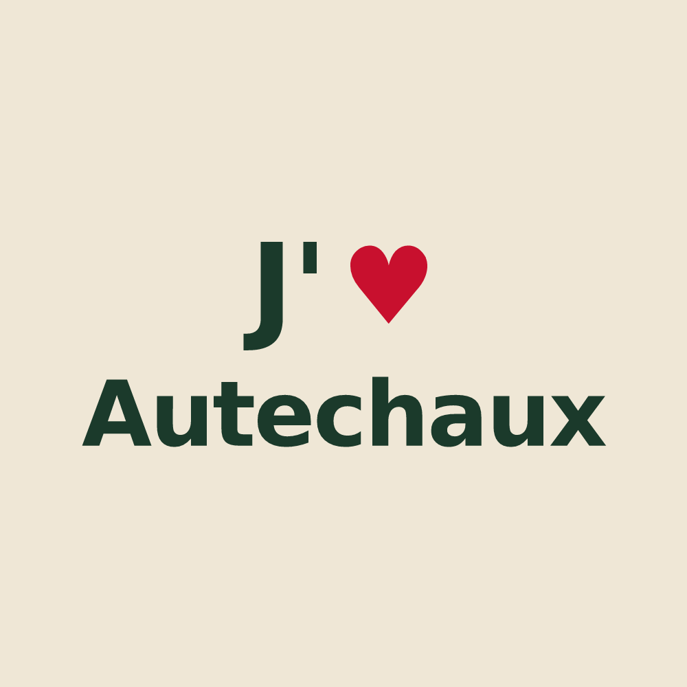 Tote bag personnalisé Autechaux — design J'aime Autechaux