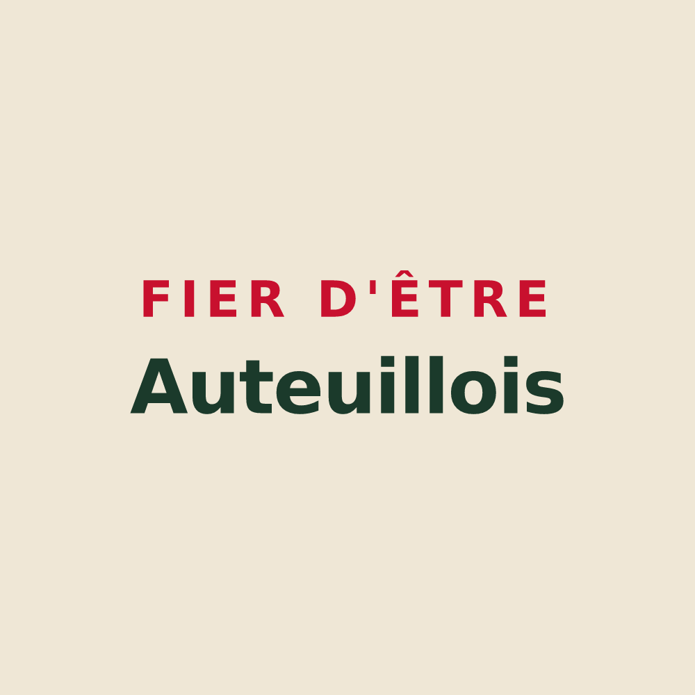 Tote bag « Fier d'être Auteuillois » — design pour Auteuil