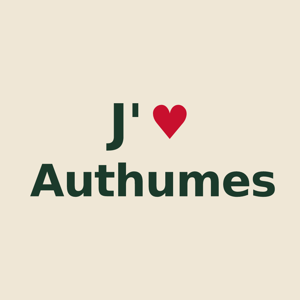 Tote bag personnalisé Authumes — design J'aime Authumes