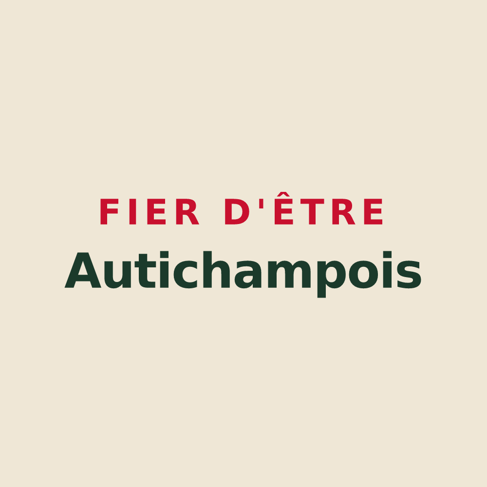 Tote bag « Fier d'être Autichampois » — design pour Autichamp