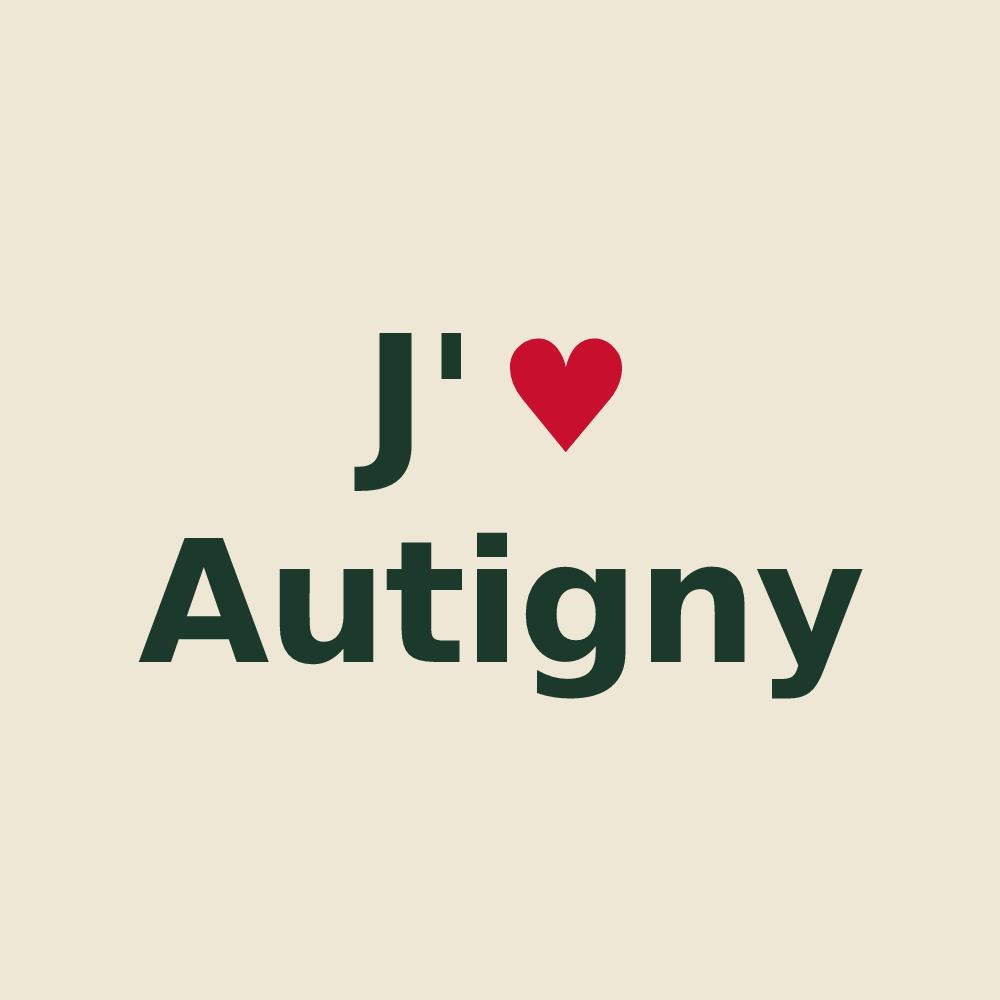 Tote bag personnalisé Autigny — design J'aime Autigny