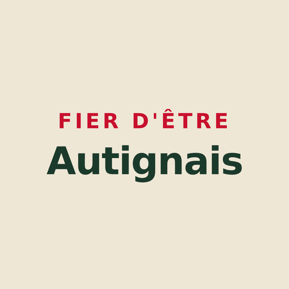Tote bag « Fier d'être Autignais » — design pour Autigny
