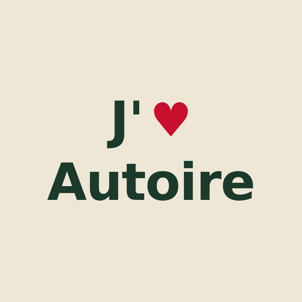 Tote bag personnalisé Autoire — design J'aime Autoire