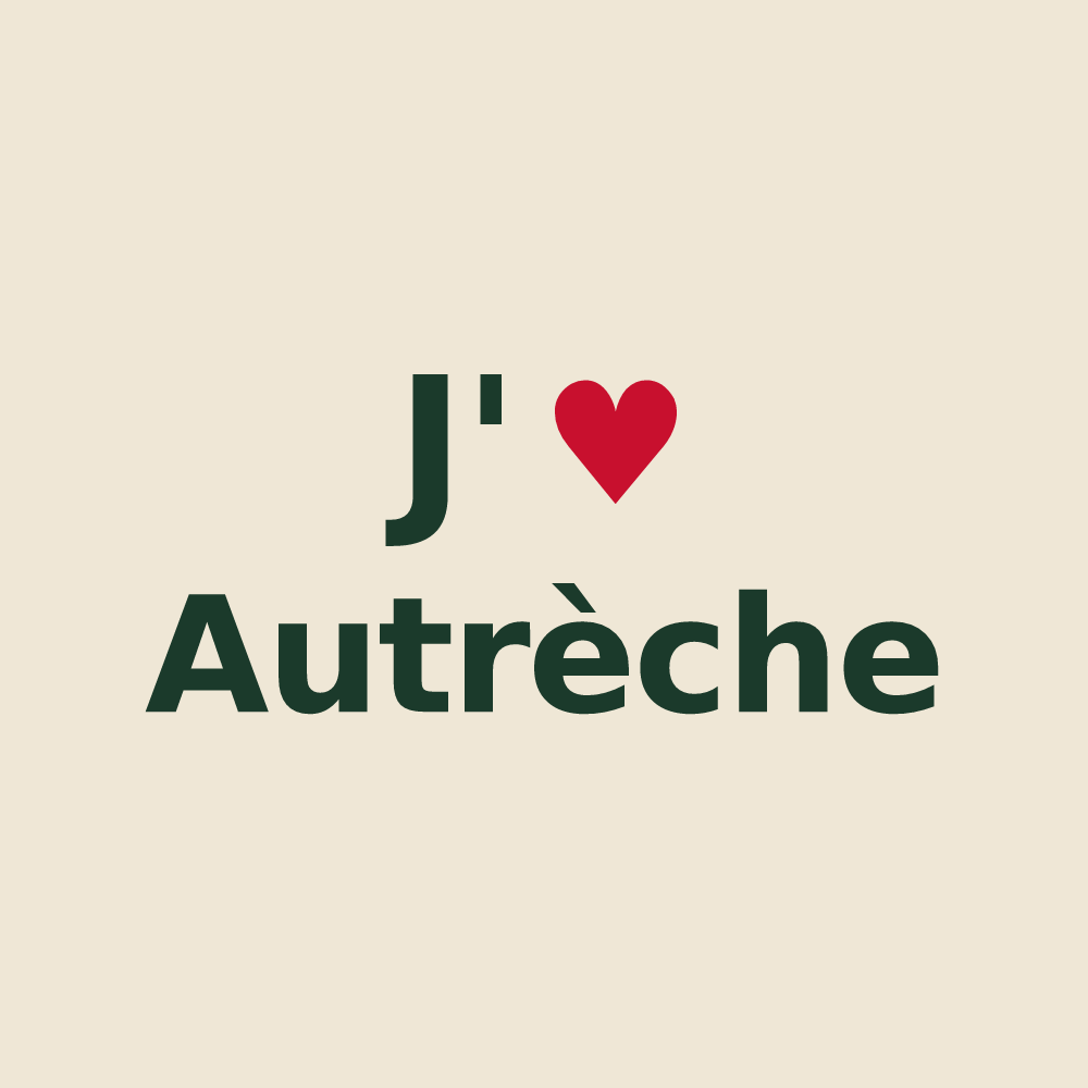 Tote bag personnalisé Autrèche — design « J'aime Autrèche » imprimé sur le tote bag