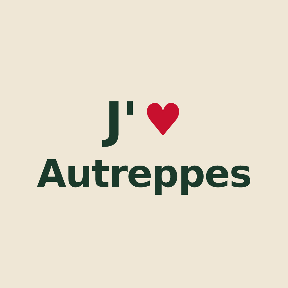Tote bag personnalisé Autreppes — design J'aime Autreppes