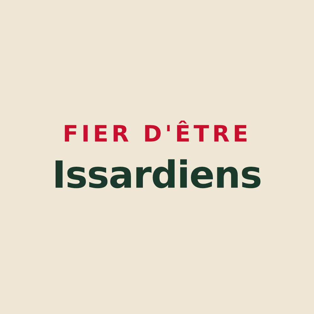 Tote bag « Fier d'être Issardiens » — design pour Autry-Issards