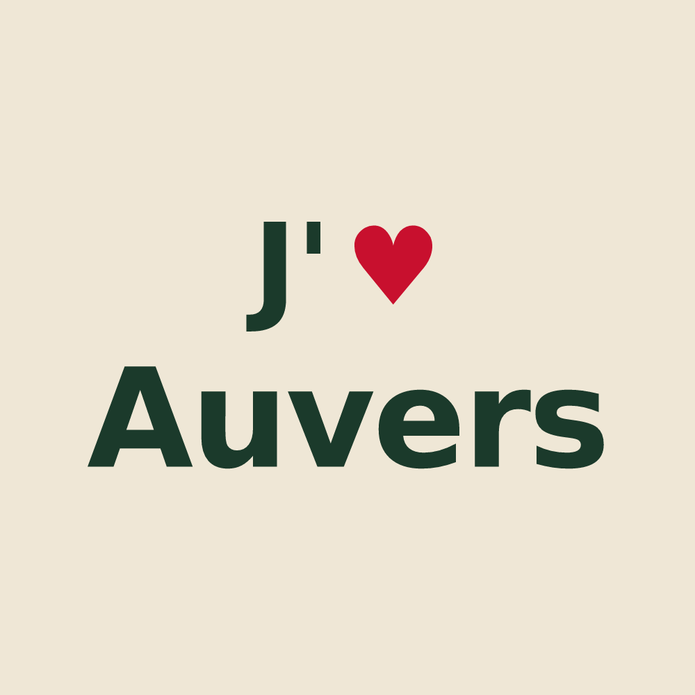 Tote bag personnalisé Auvers — design J'aime Auvers