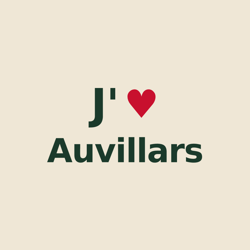 Tote bag personnalisé Auvillars — design J'aime Auvillars