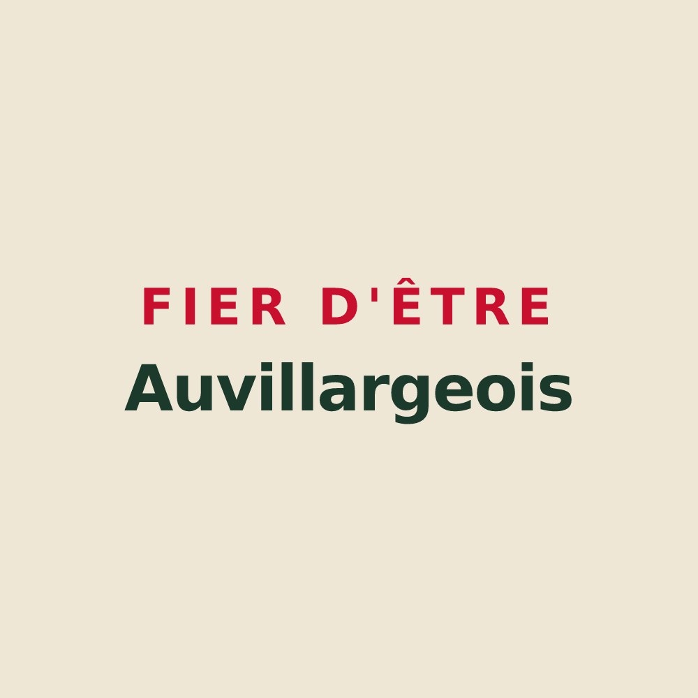 Tote bag « Fier d'être Auvillargeois » — design pour Auvillars