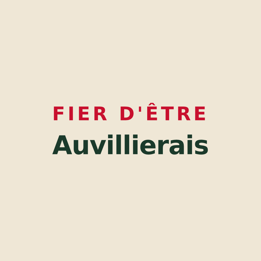 Tote bag « Fier d'être Auvillierais » — design pour Auvilliers