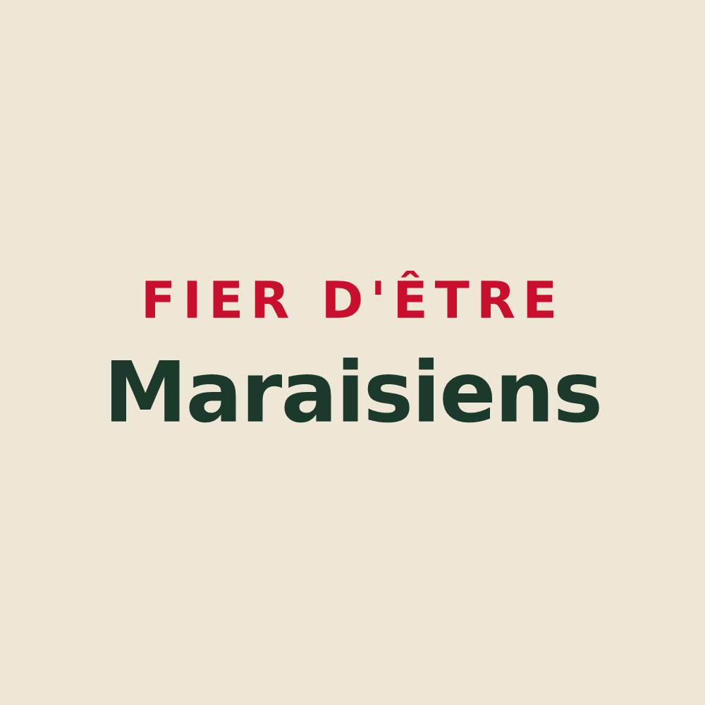 Tote bag « Fier d'être Maraisiens » — design pour Aux Marais
