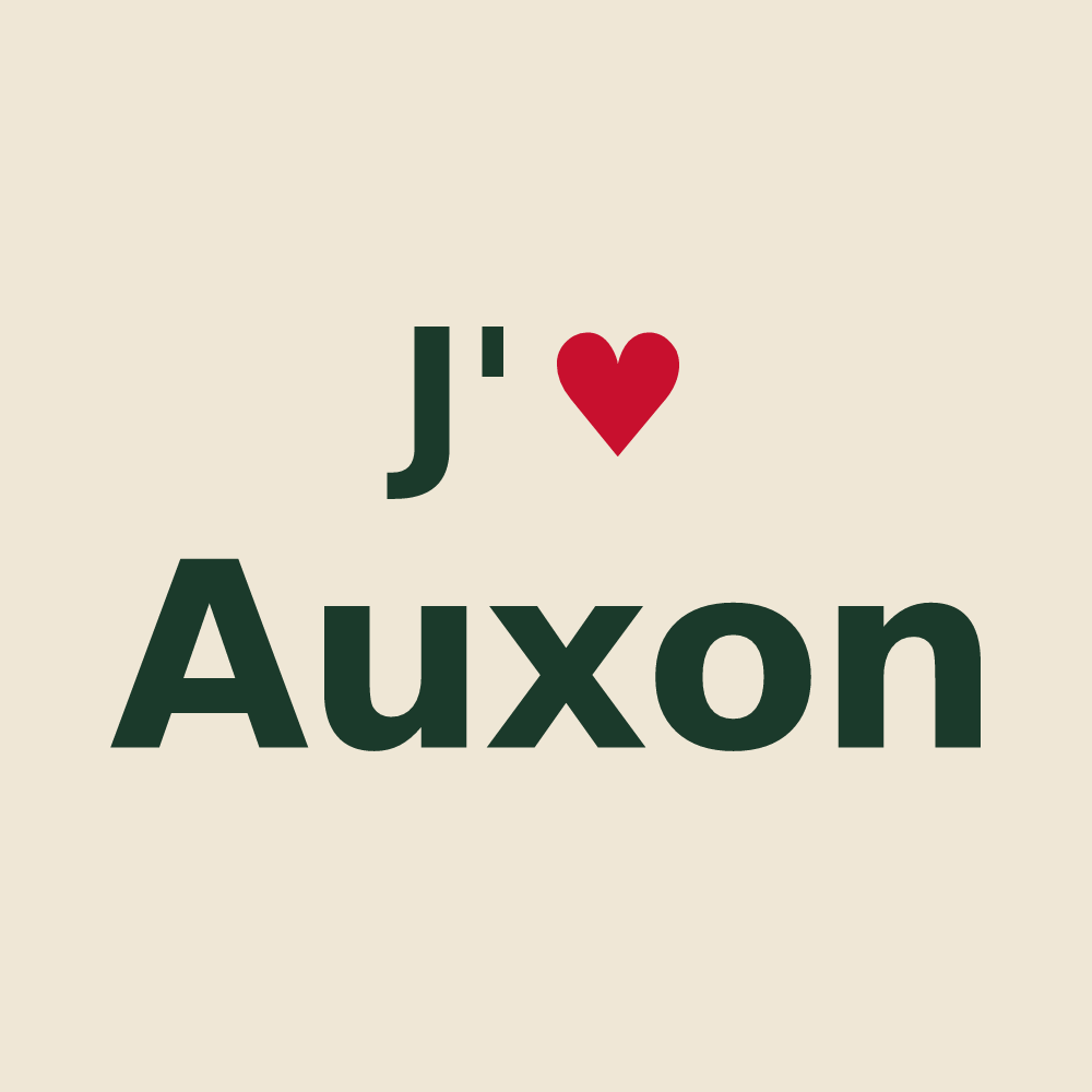 Tote bag personnalisé Auxon — design J'aime Auxon