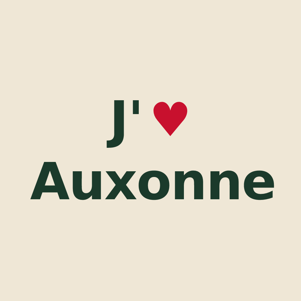 Tote bag personnalisé Auxonne — design J'aime Auxonne