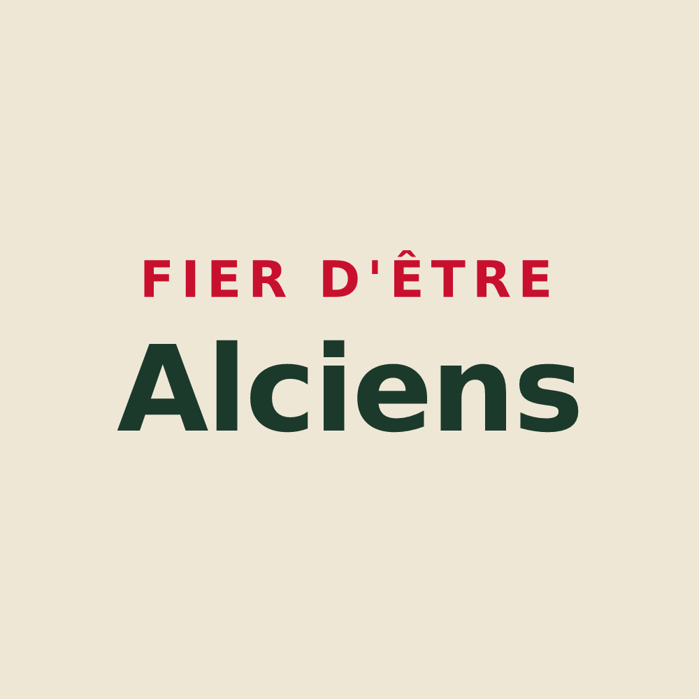 Tote bag « Fier d'être Alciens » — design pour Auxy