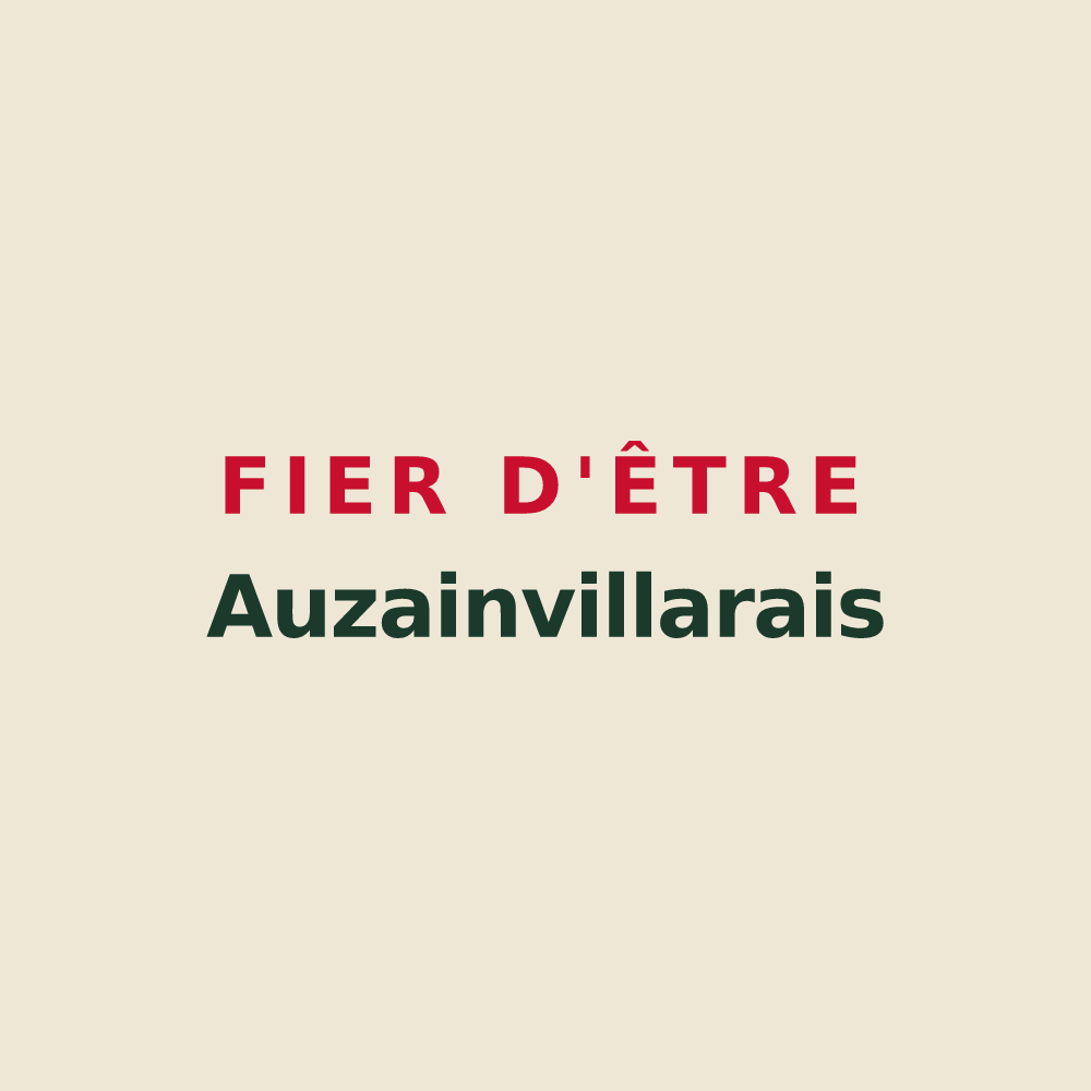 Tote bag « Fier d'être Auzainvillarais » — design pour Auzainvilliers