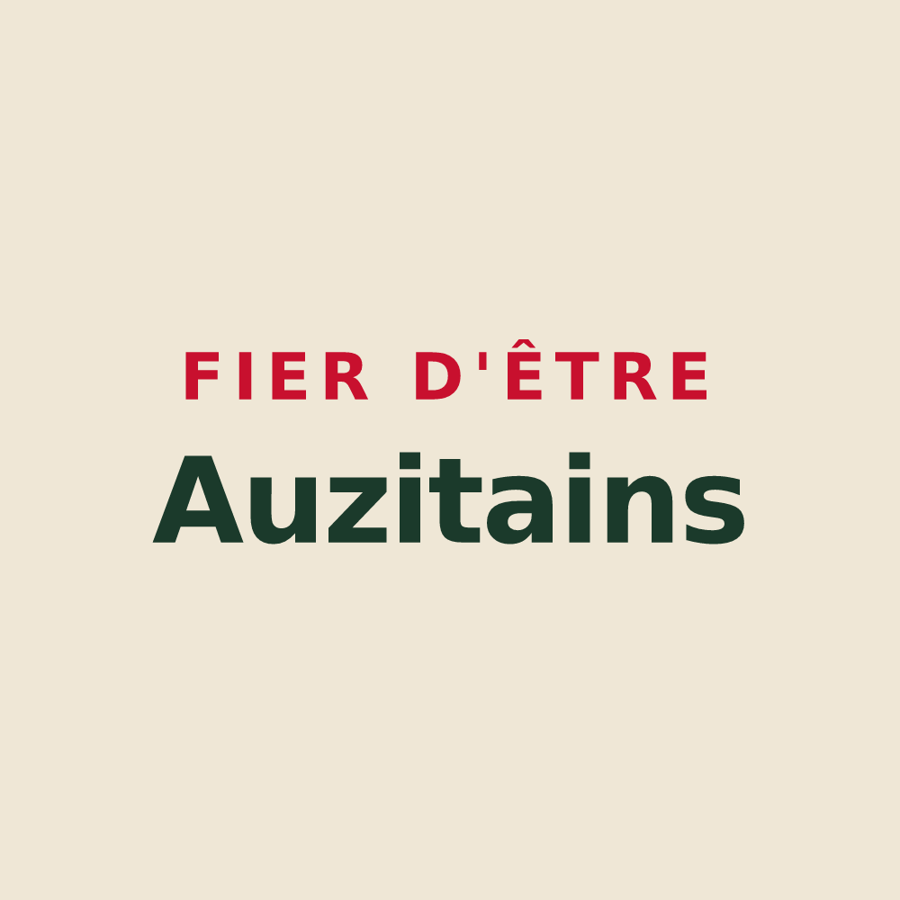 Tote bag « Fier d'être Auzitains » — design pour Auzits