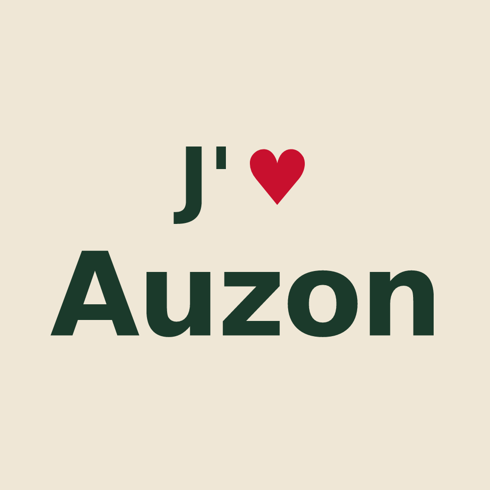 Tote bag personnalisé Auzon — design J'aime Auzon