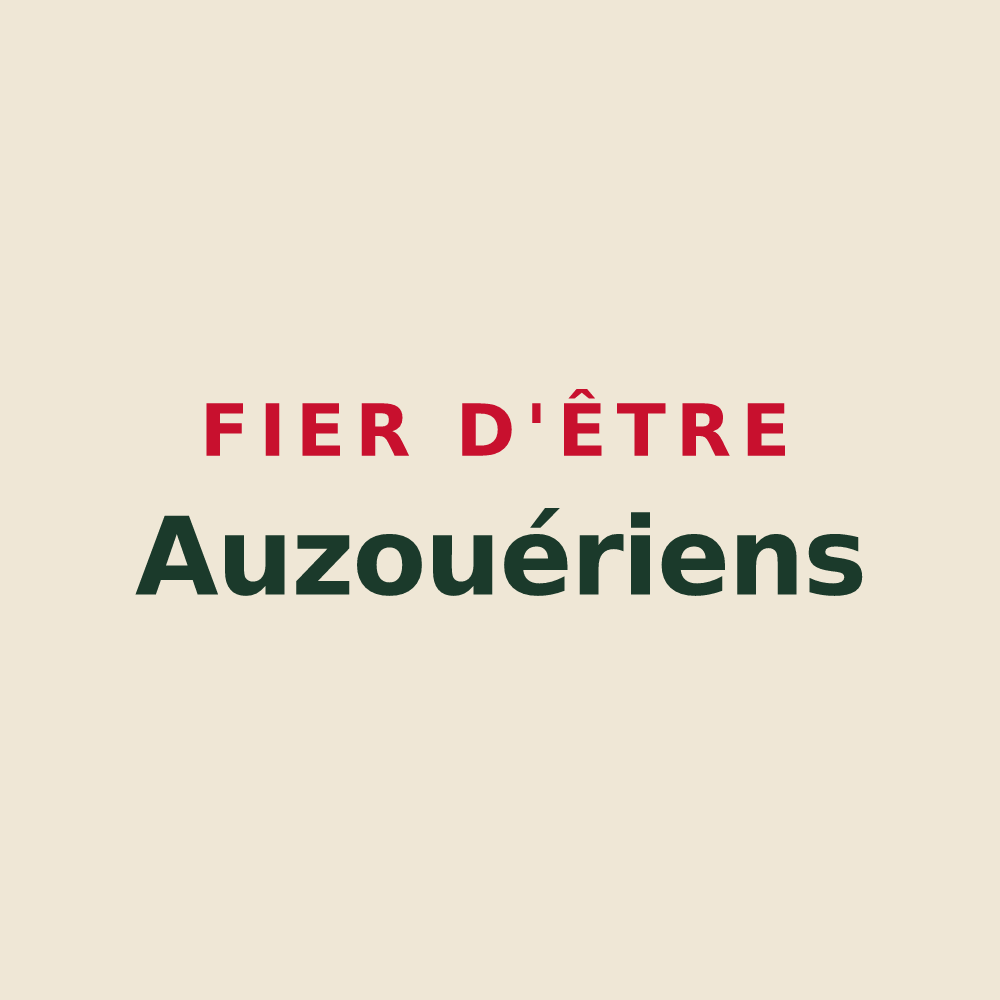 Tote bag « Fier d'être Auzouériens » — design pour Auzouer-en-Touraine