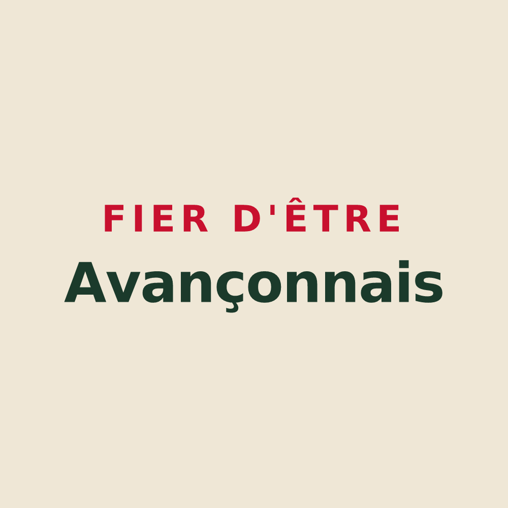 Tote bag « Fier d'être Avançonnais » — design pour Avançon