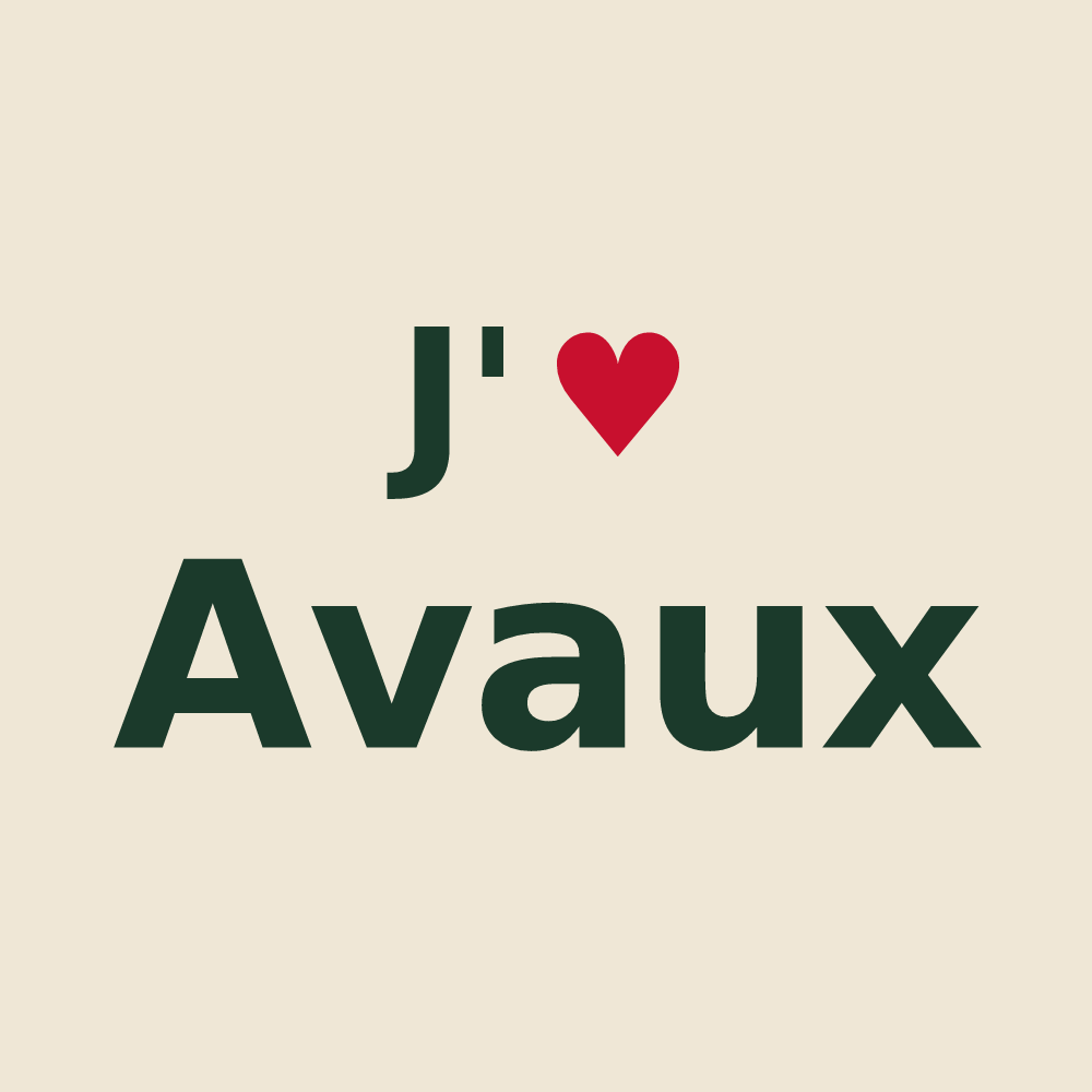 Tote bag personnalisé Avaux — design J'aime Avaux