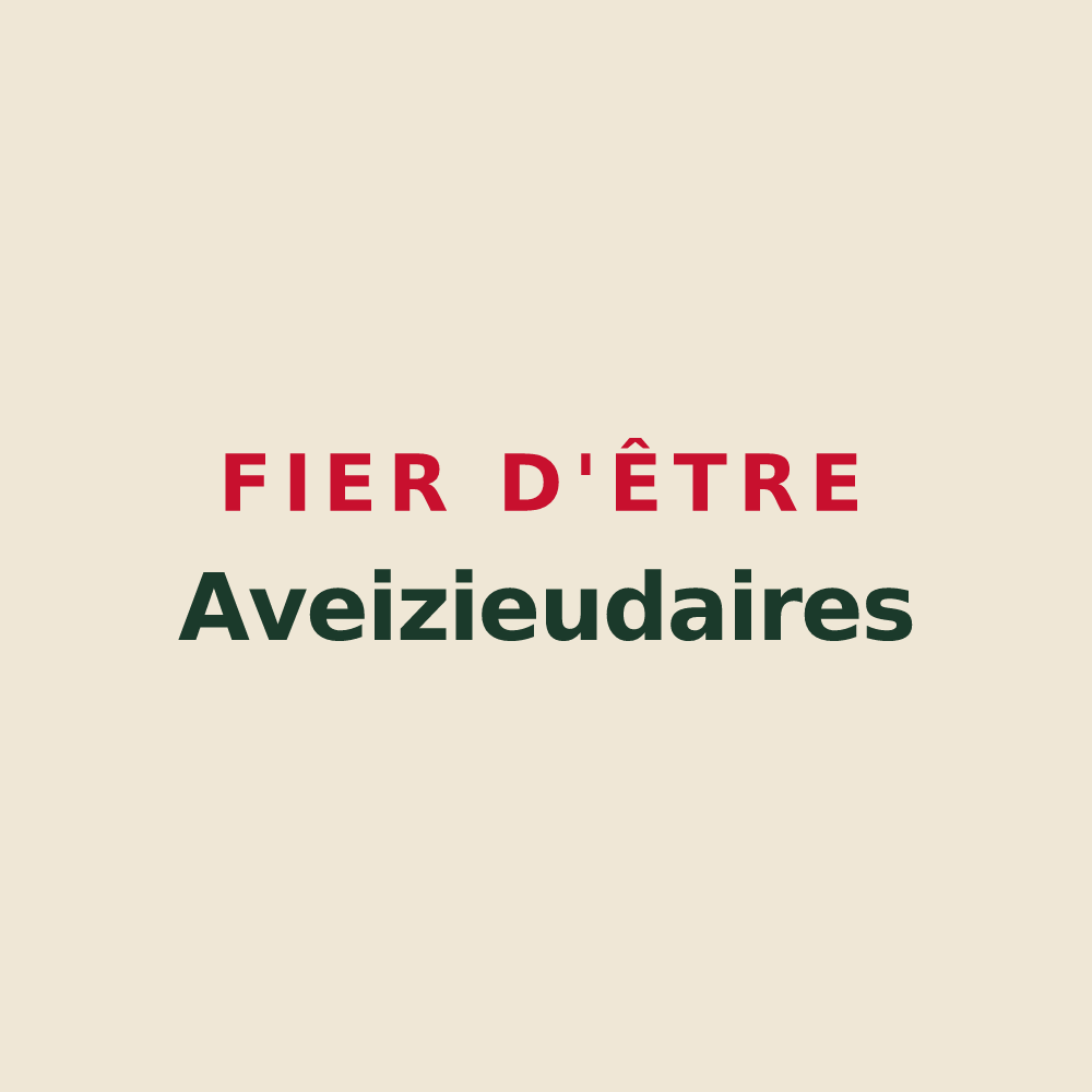 Tote bag « Fier d'être Aveizieudaires » — design pour Aveizieux